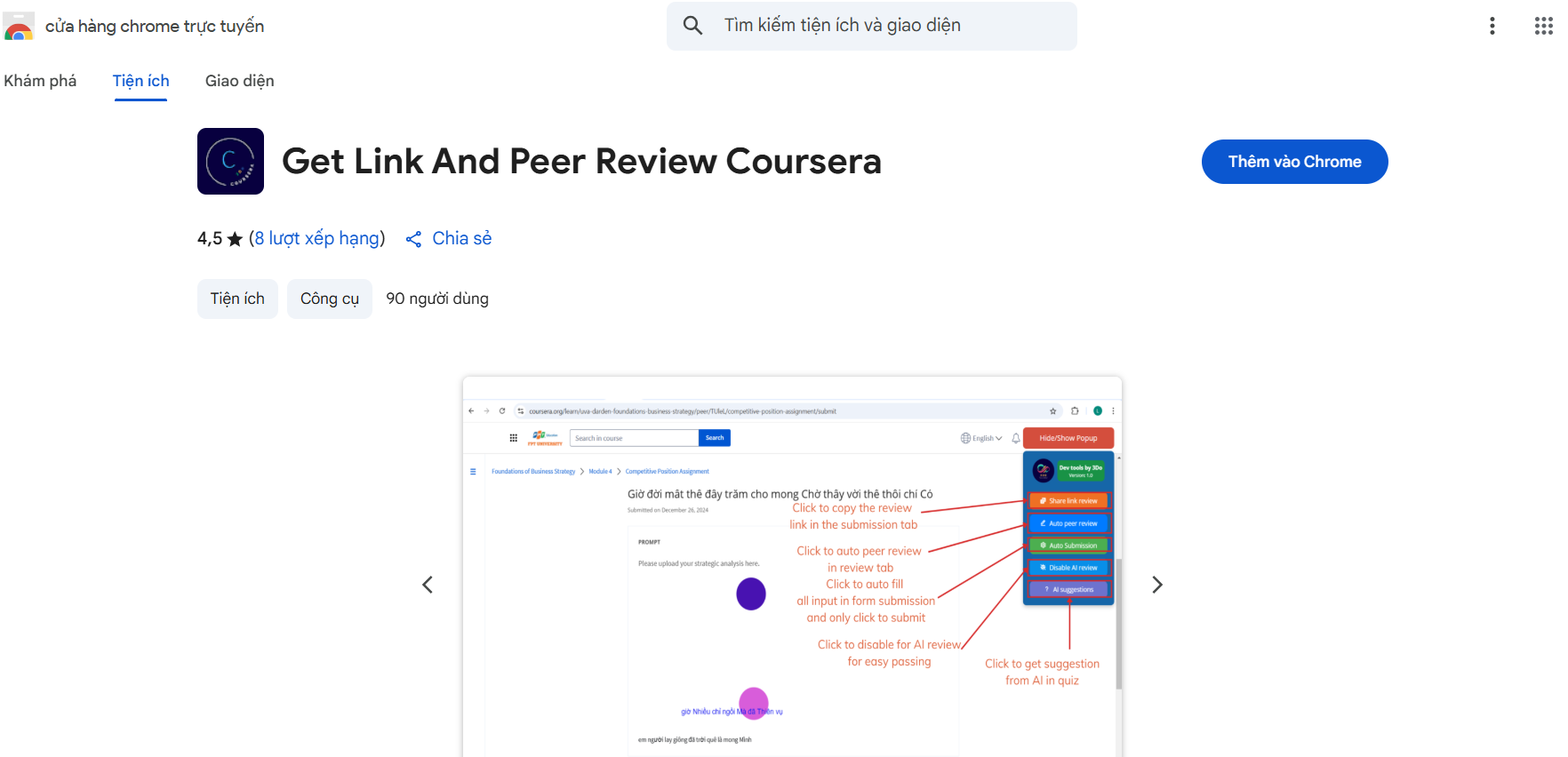 Chính Sách Quyền Riêng Tư extension Get Link Coursera